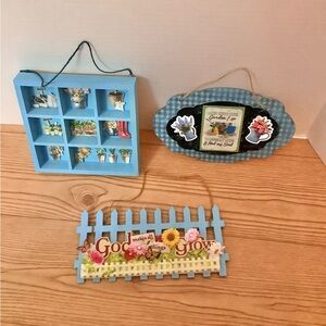 Newly Crafted 3pc.Wooden Decor